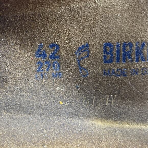 Birkenstock Florida Sandals Womens Size 42 US Size 11-11.5 Brown Leather Soft FB - Picture 9 of 10